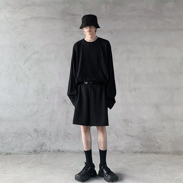 Cotton Long Sleeve Loose Fit Pullover