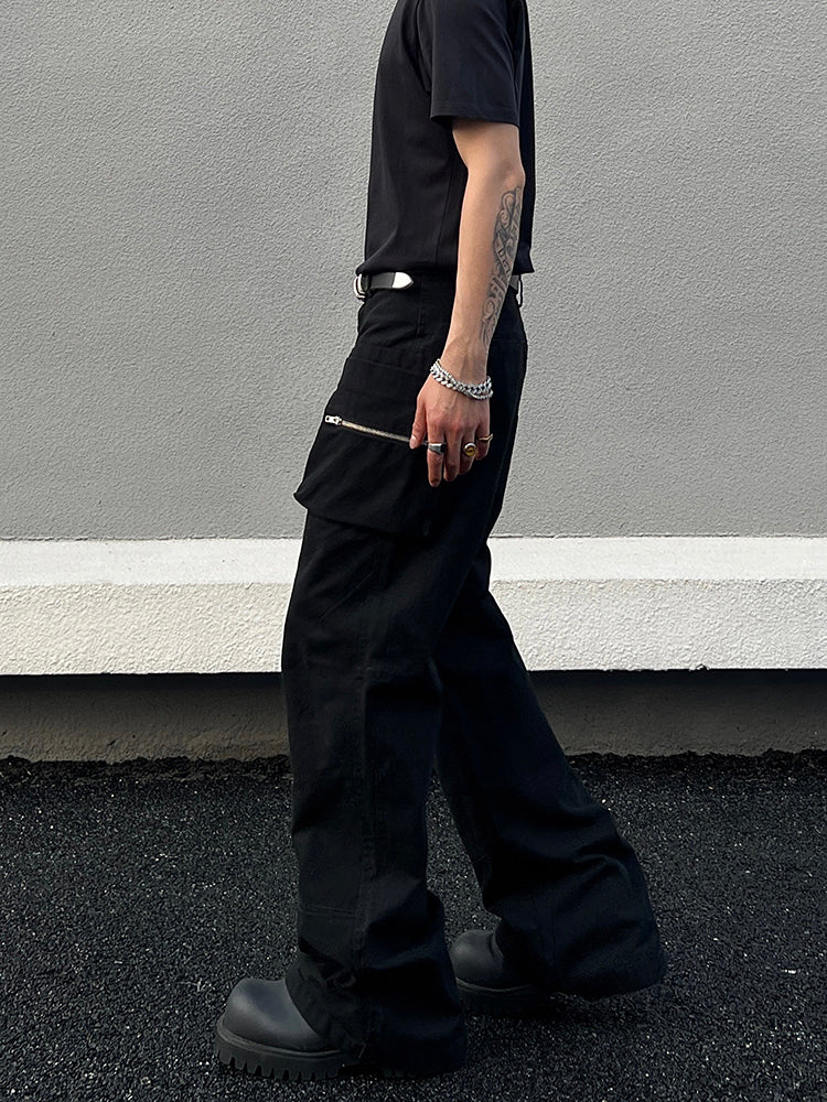 Multiple Pockets Straight-leg Cargo Pants
