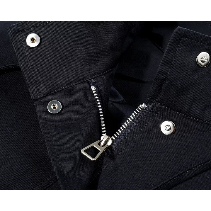 Short Loose Fit Casual Trench Jacket