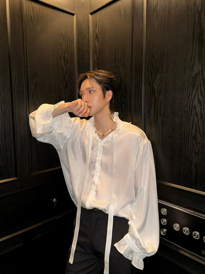 Versatile Loose Solid Color Shirt