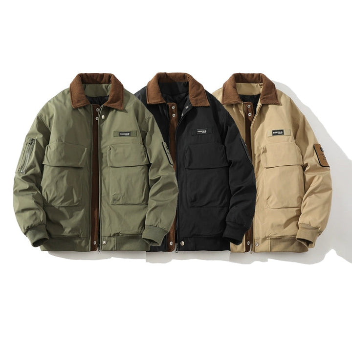 Izolowana bawełniana kurtka robocza w stylu retro