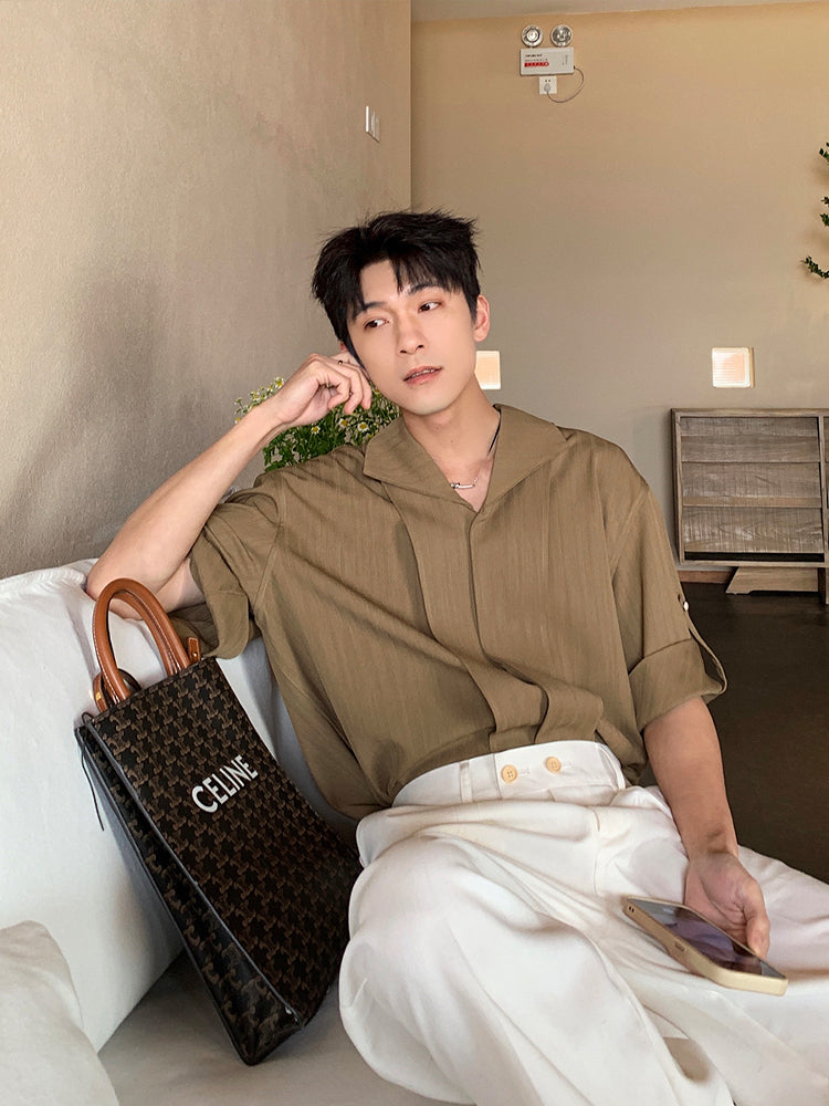 Short-Sleeve Non-Iron Casual Shirt