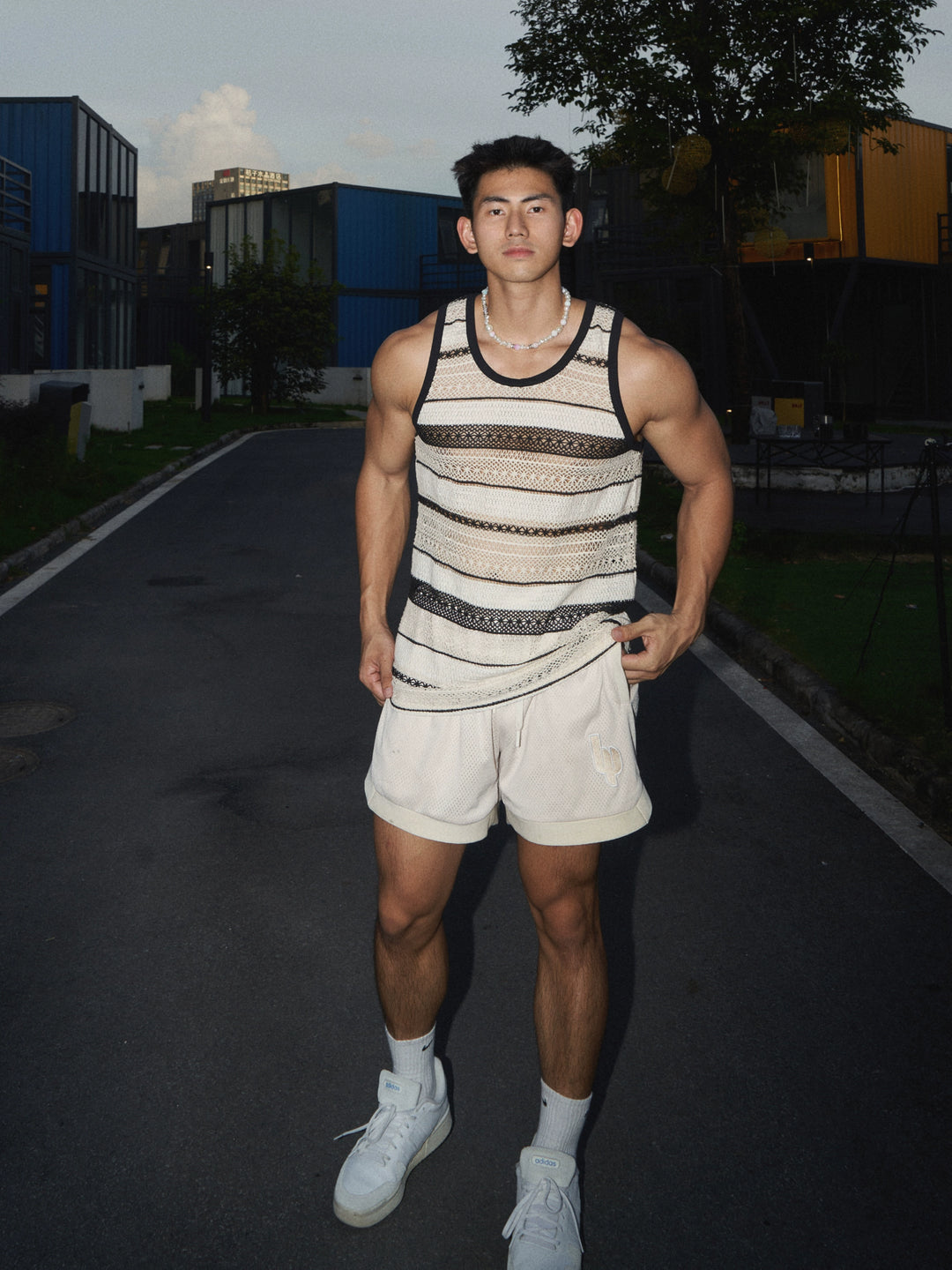 Woolen Hollow Knit Casual Vest