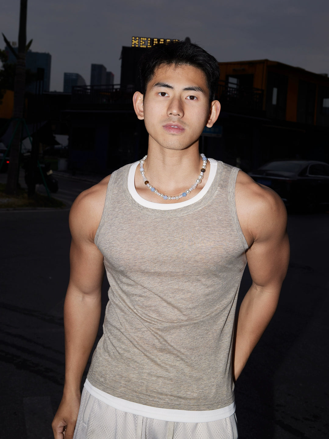 Knitted Slim Fit Sleeveless Vest