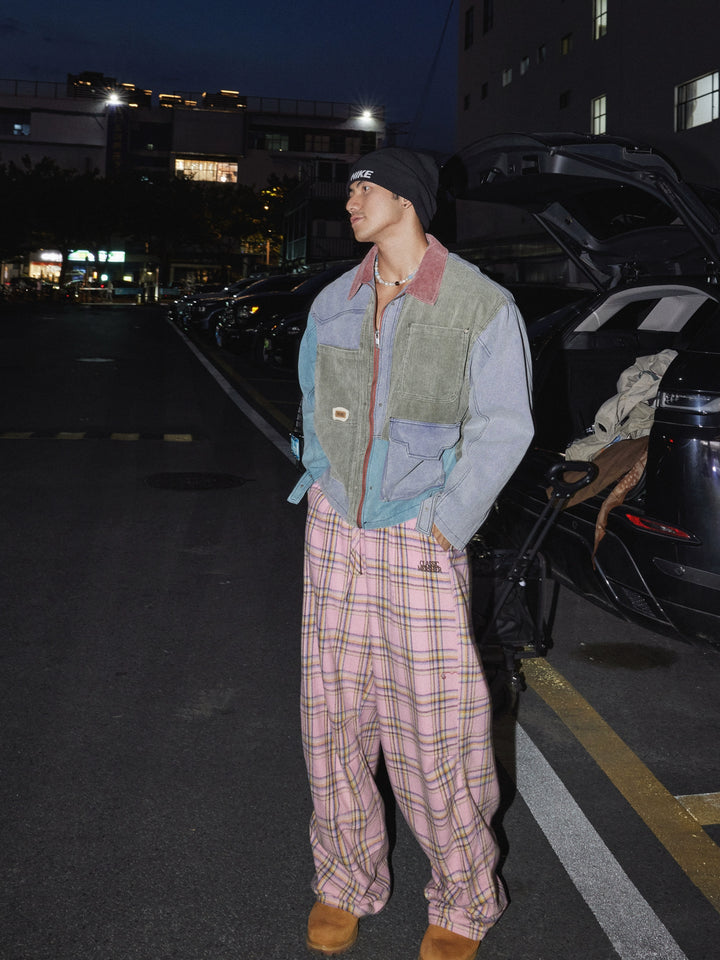 Retro Corduroy Lapel Work Jacket
