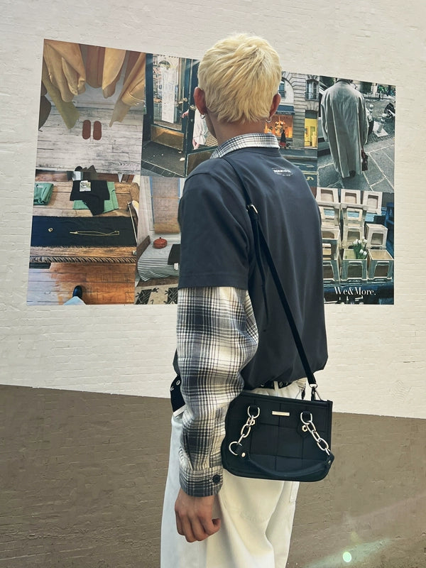 Woven Square Crossbody Bag
