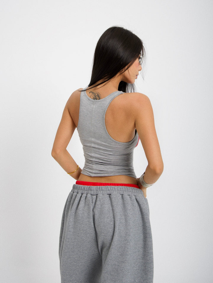 Slim Fit Retro Jazz Tank Top
