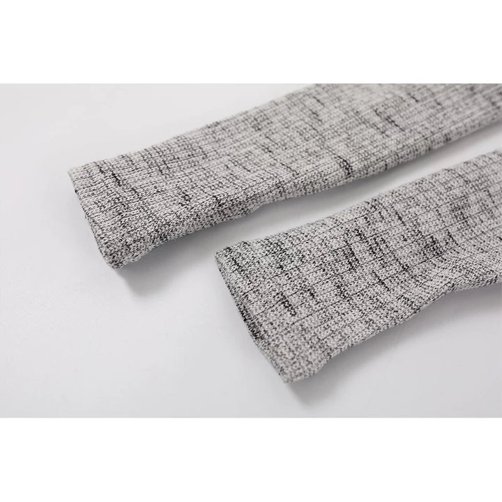 Floral Print High-Neck Long-Sleeve Dress