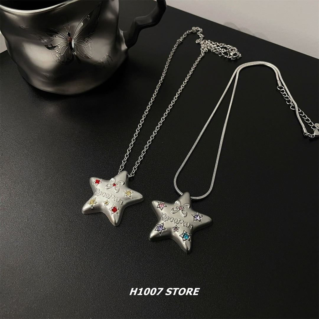 Star Pendant Hip-Hop Clavicle Necklace