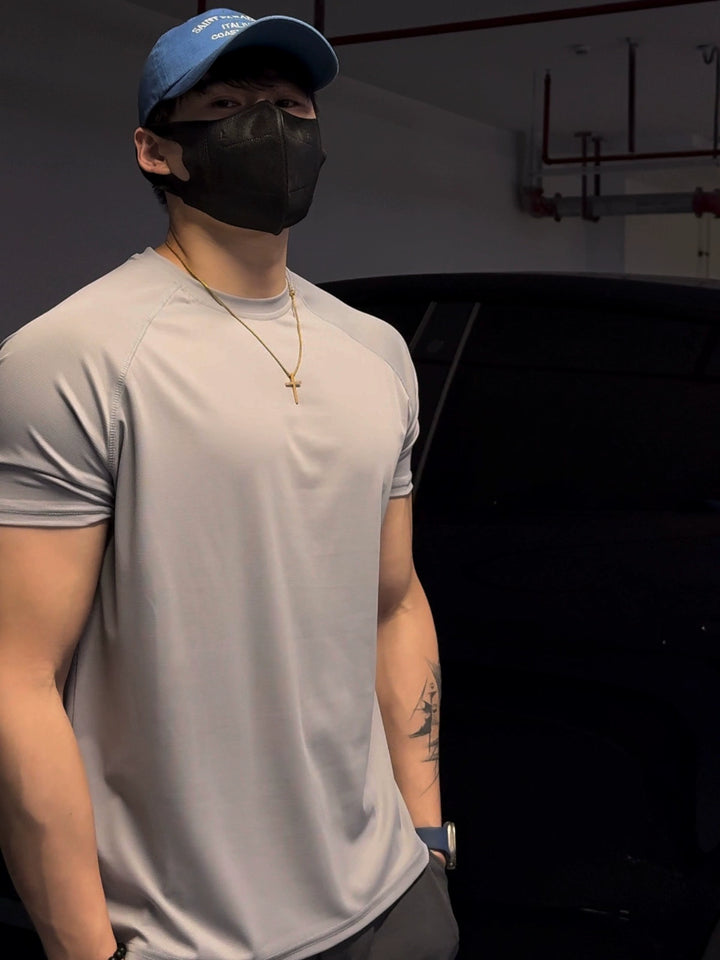 Quick-Dry Breathable Athletic Training T-Shirt