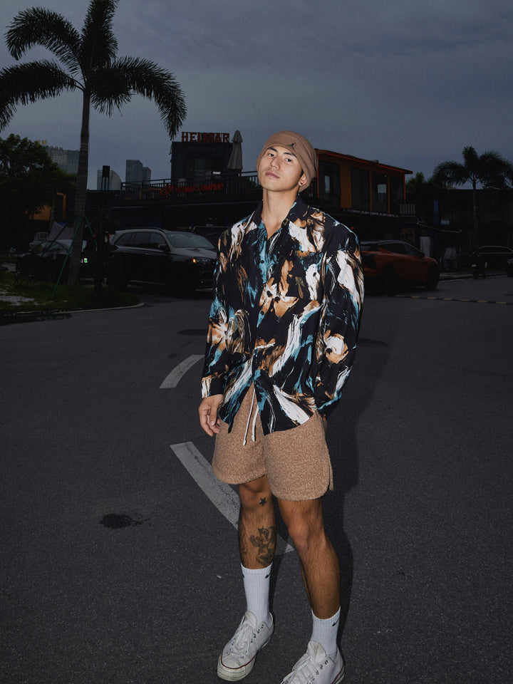 Ink Dye Art Long Sleeve Shirt