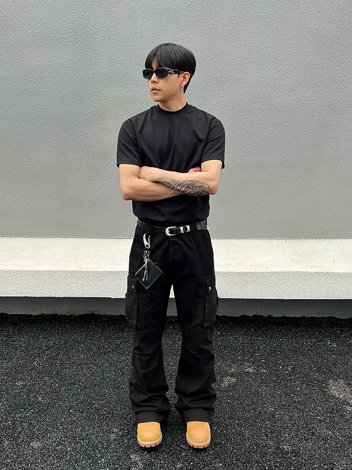 Pleated Quick-dry Multi-pocket Cargo Pants