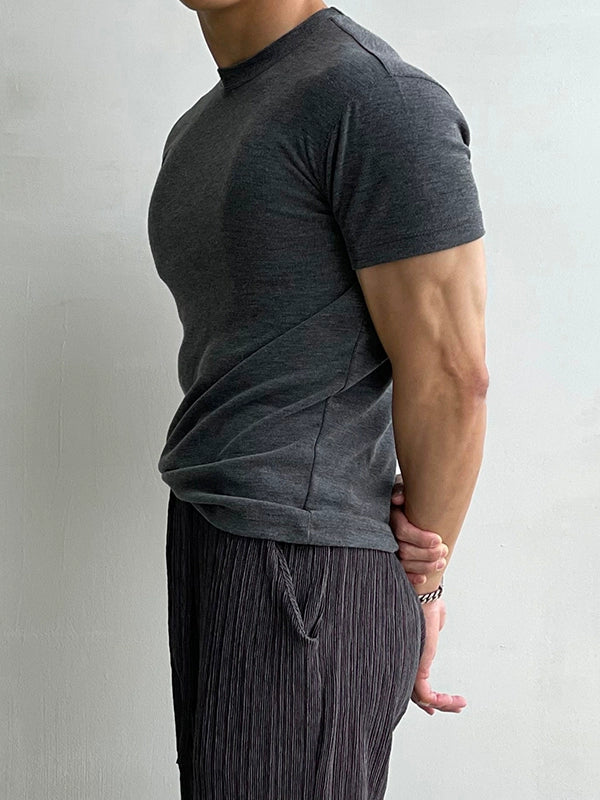 Short Sleeve Slim Fit Crewneck T-Shirt