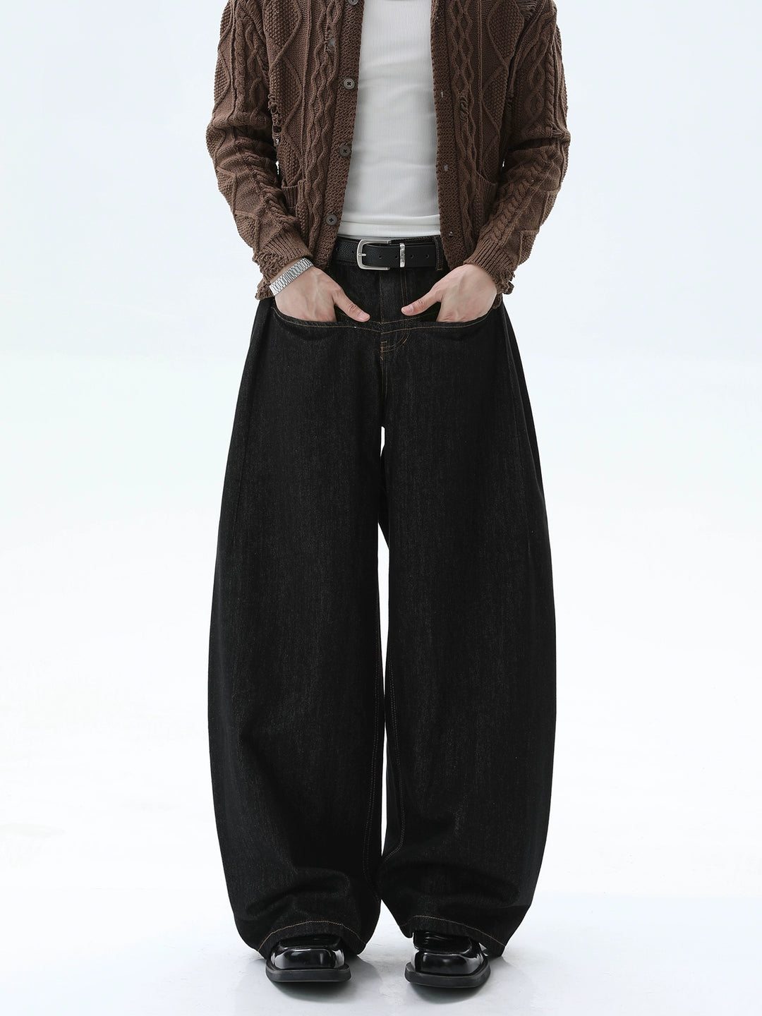 Loose Straight Wide-Leg Jeans