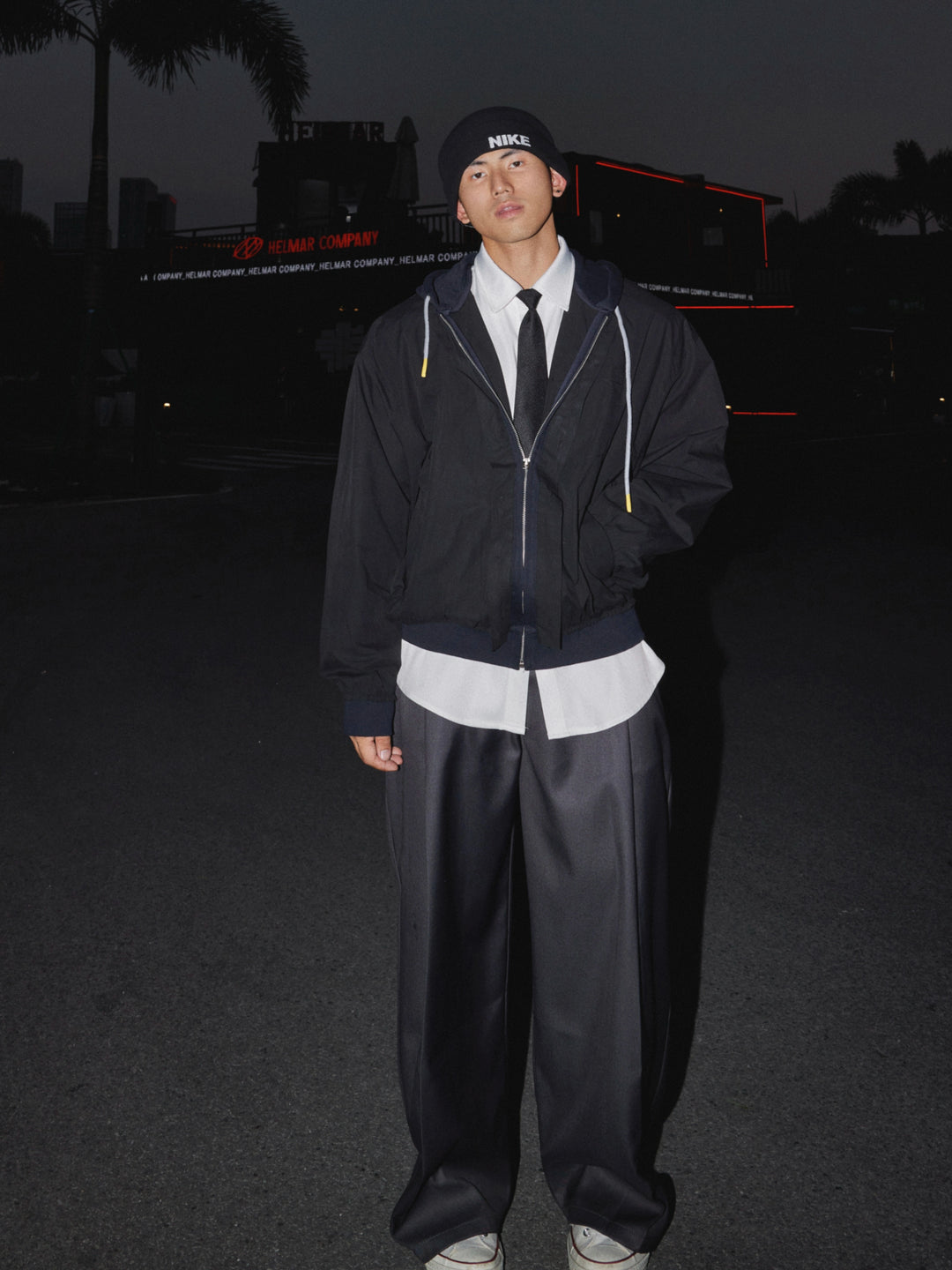 Pleated Double Waist Casual Pants