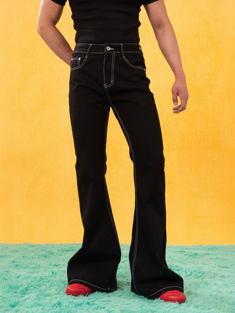 Slim Fit Retro Flared Jeans