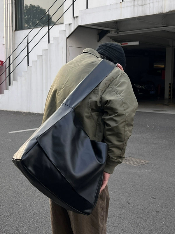 Large PU Leather Shoulder Bag