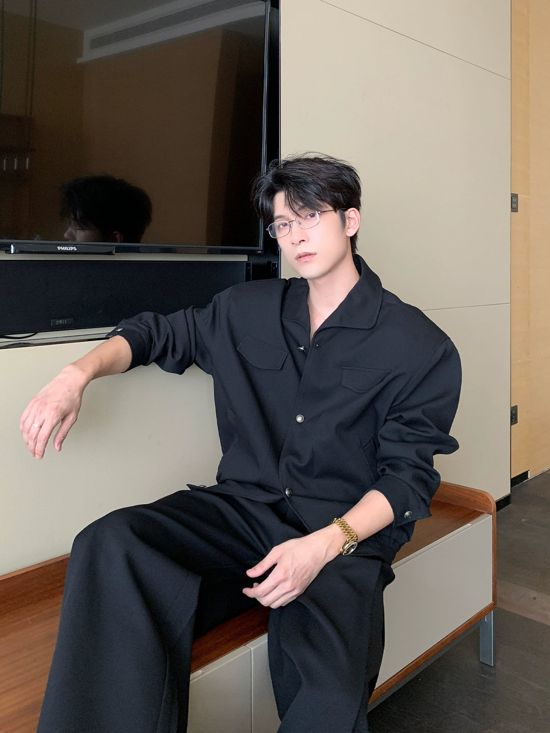 Minimalist Loose Jacket and Pants