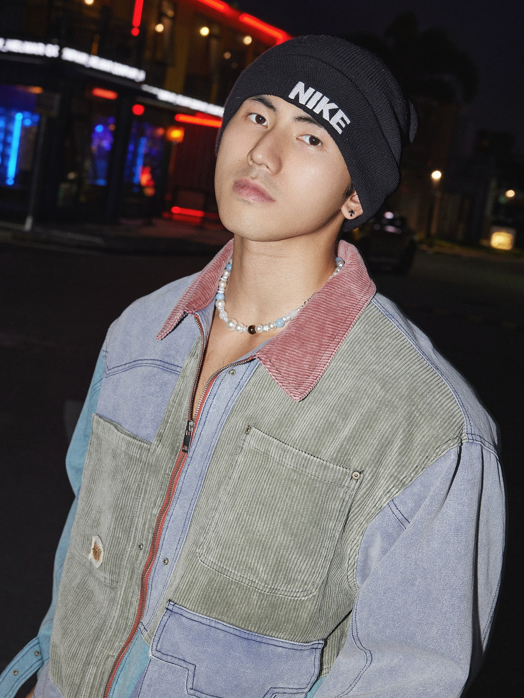 Retro Corduroy Lapel Work Jacket