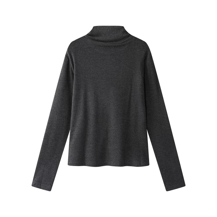 High-Neck Knitted Long Sleeve Base Layer
