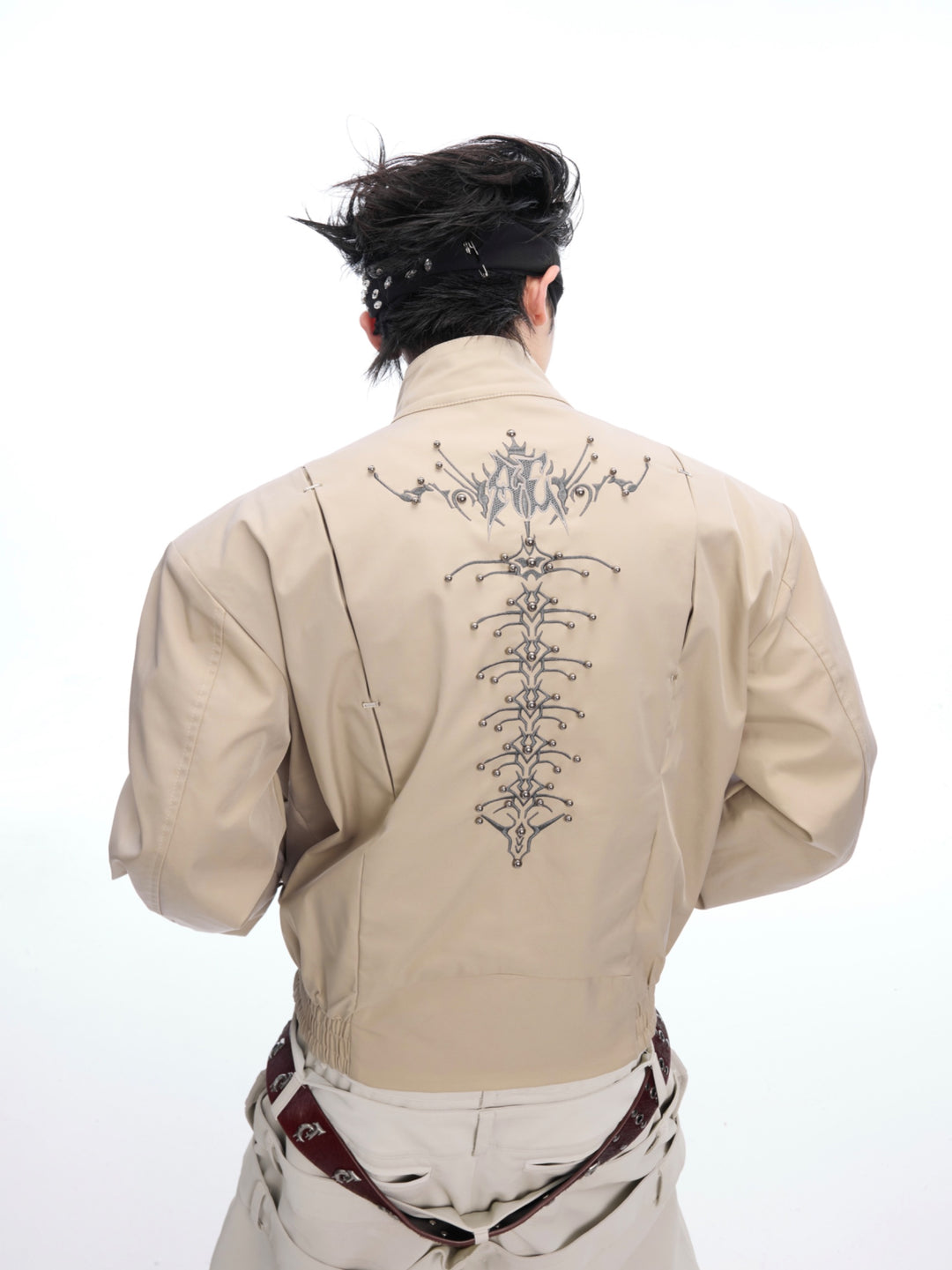 Snake Eye Rivet Spine Harrington Jacket