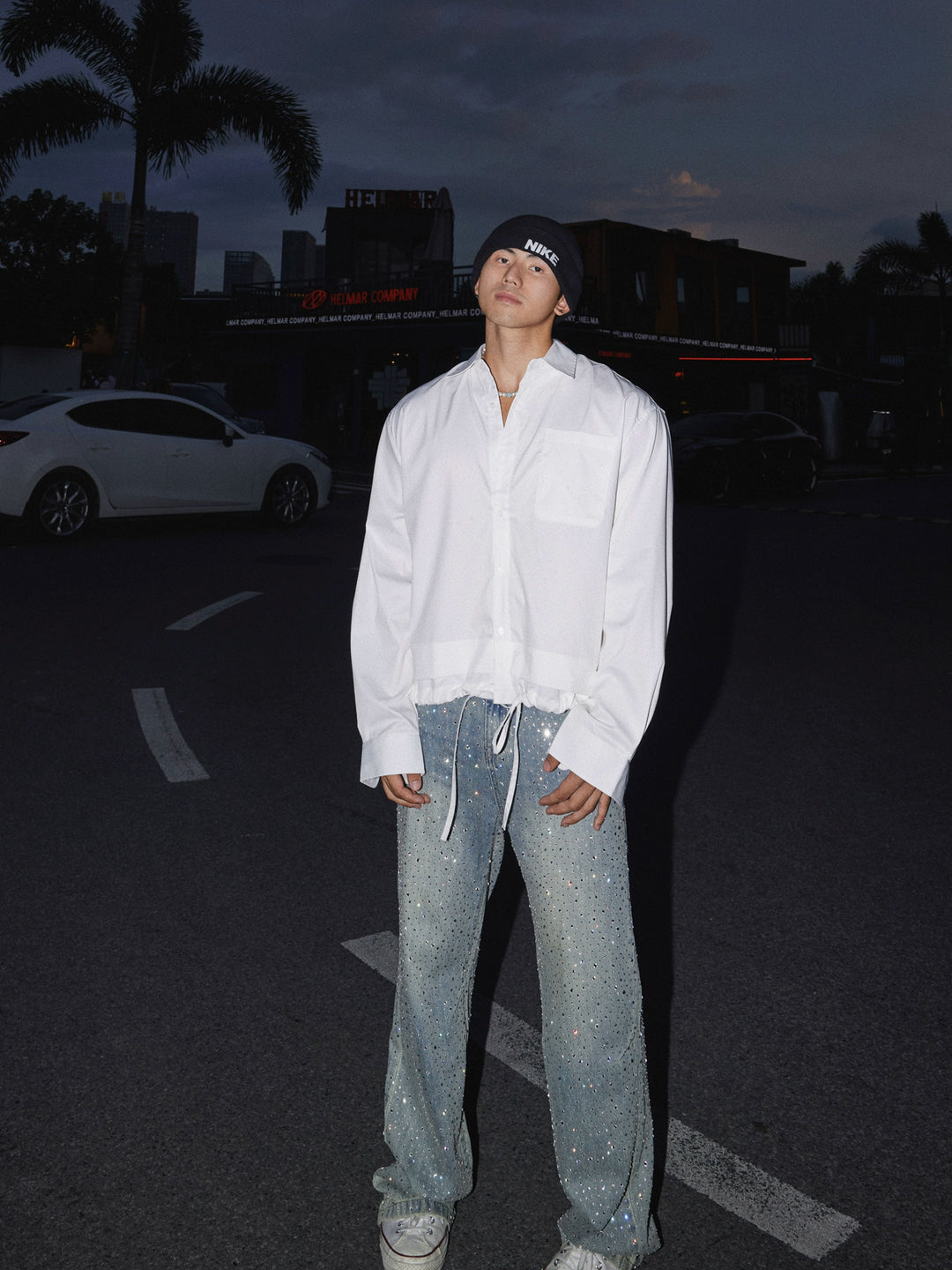 Adjustable Loose Long Sleeve Shirt