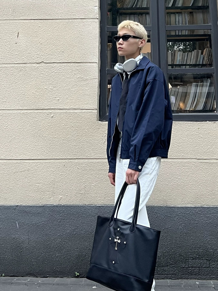 Leather Large Capacity Tote Bag