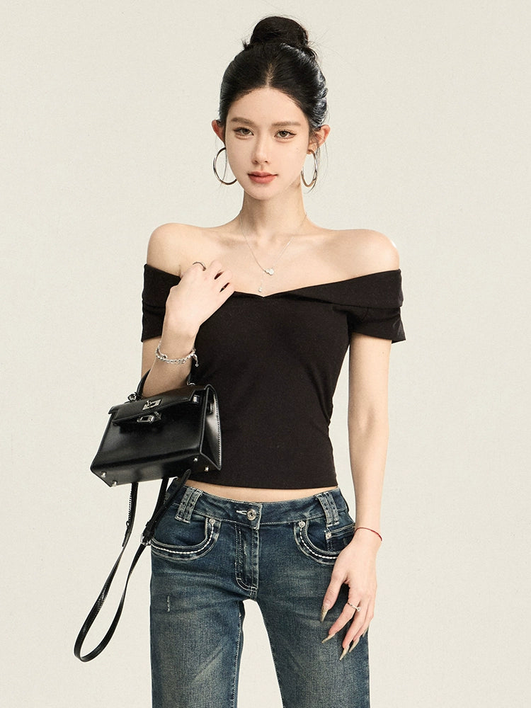 Peter Pan Collar Retro Style T-Shirt