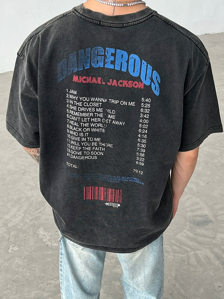 Vintage Distressed Band Graphic T-Shirt