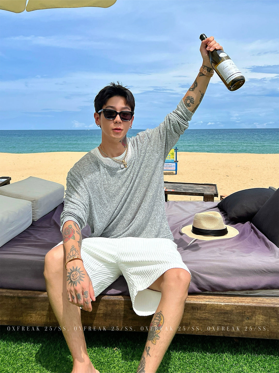 Linen Long Sleeve Pullover