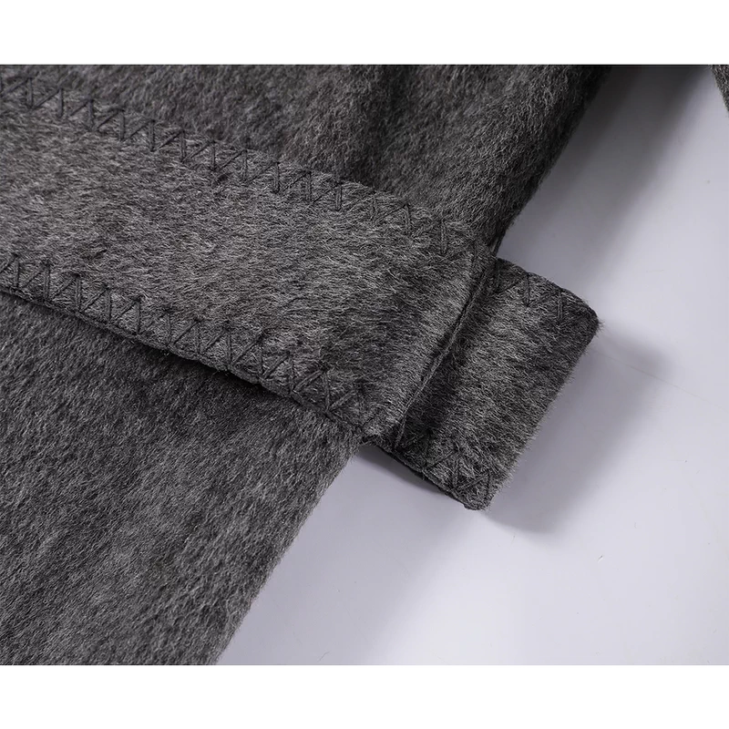 Double-Sided Long Wool Coat