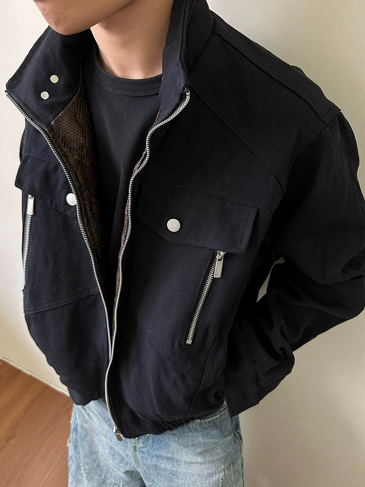 Mountain Style Distressed Cargo Jacket