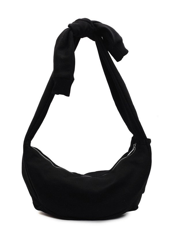 Nylon One-Shoulder Croissant Bag