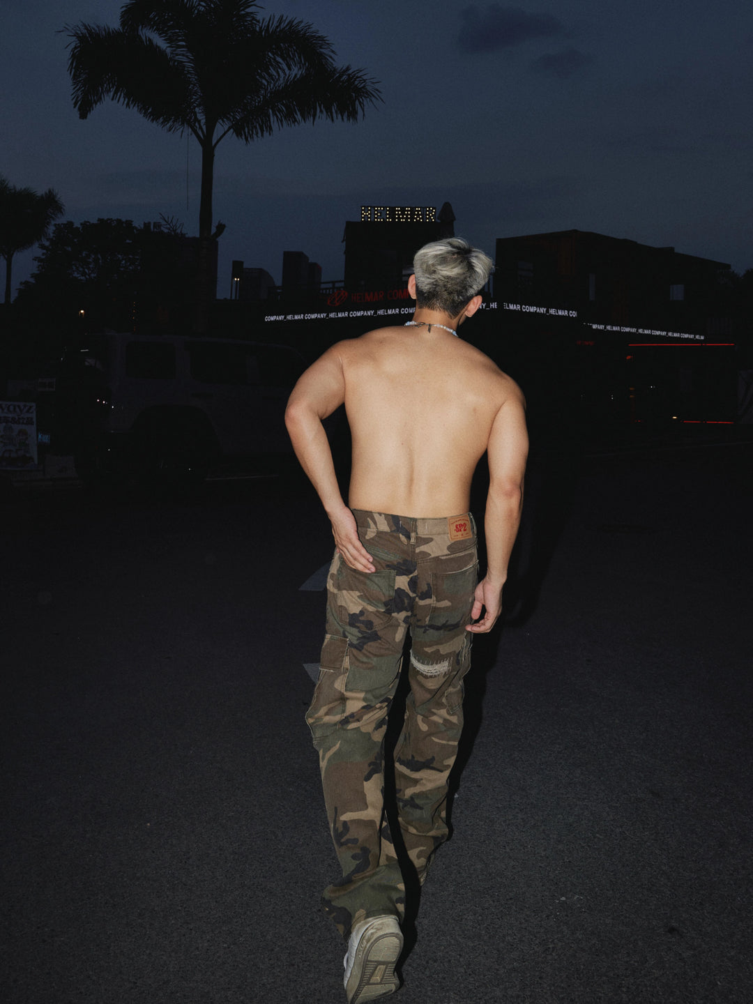 Camouflage Ripped Loose Multi-pocket Pants