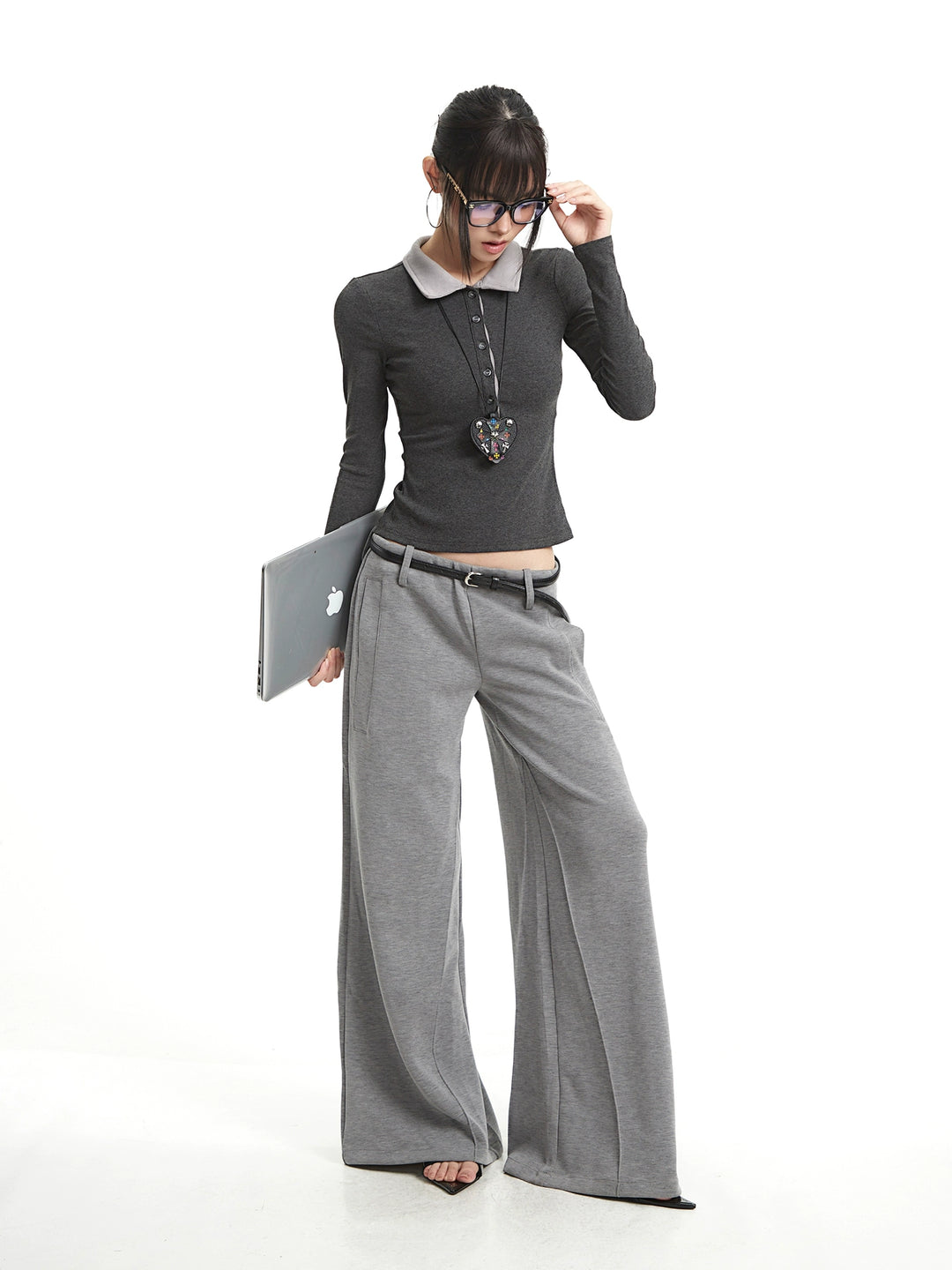 Retro Losse Rechte Sweatpants