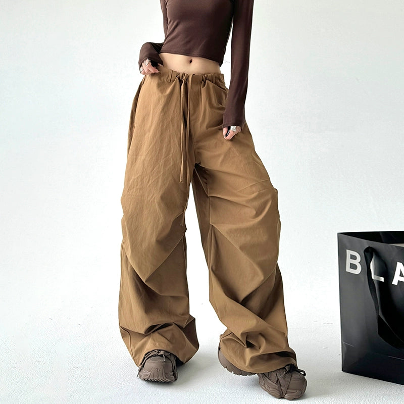 Wide-Leg Loose Fit Casual Pants