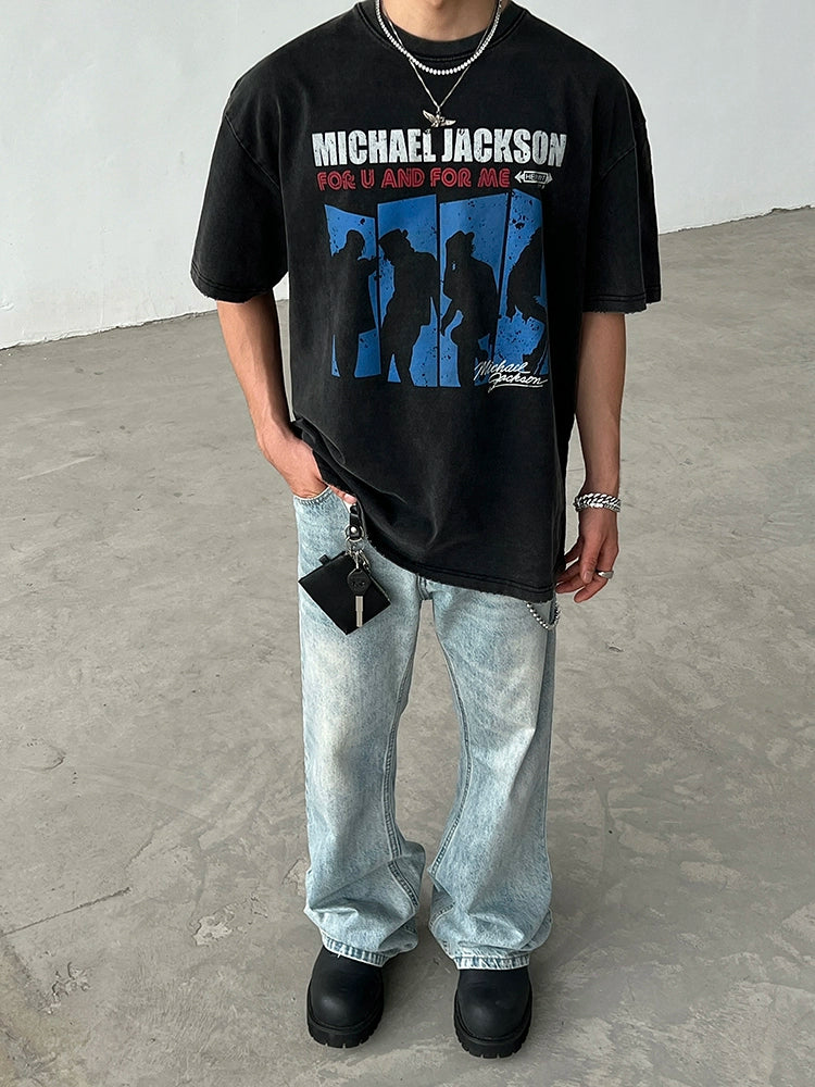 Vintage Distressed Band Graphic T-Shirt