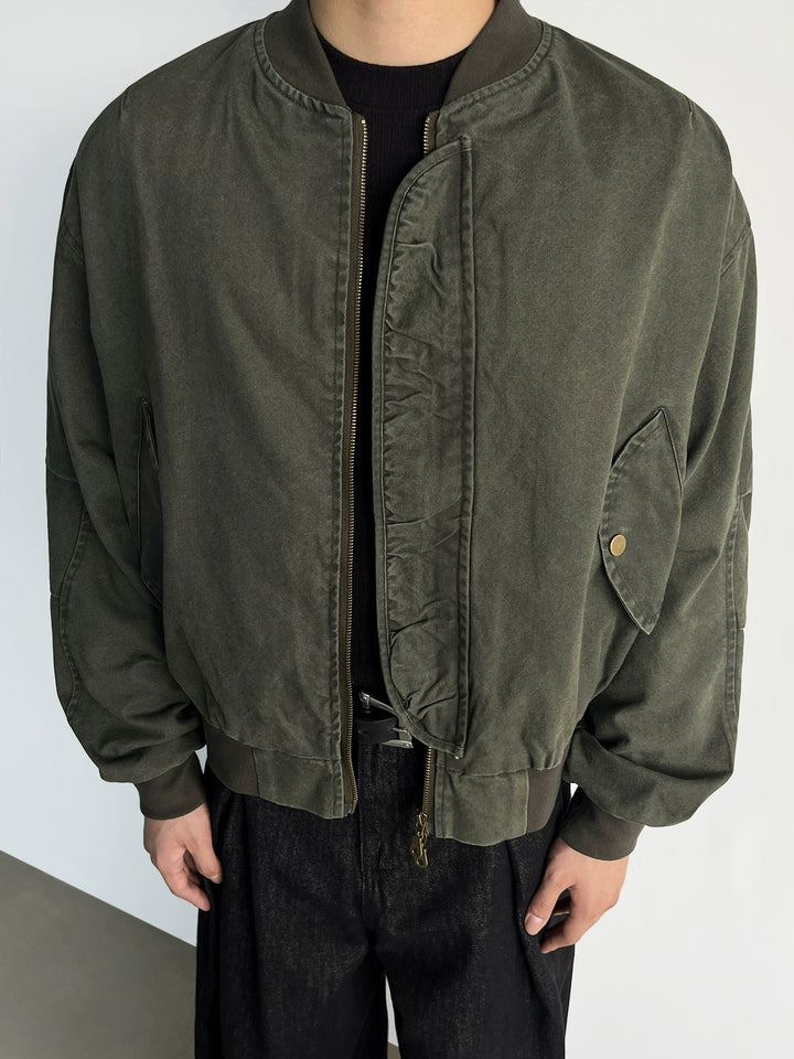 Washed Canvas Flight Jacket