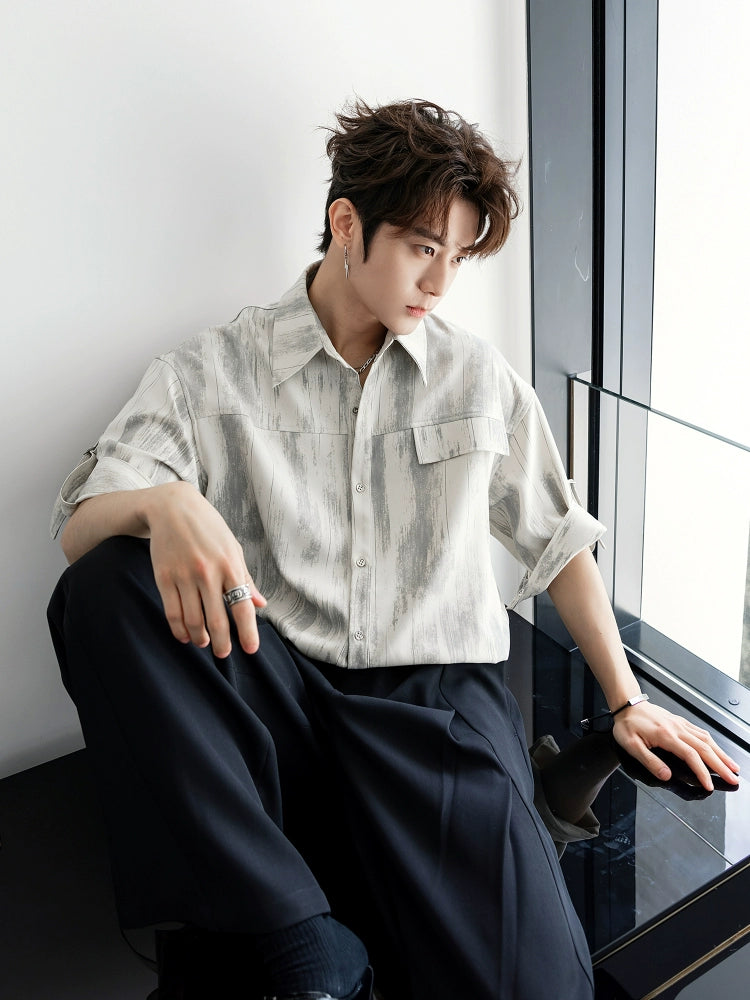 Casual Loose Fit Short Sleeve Shirt