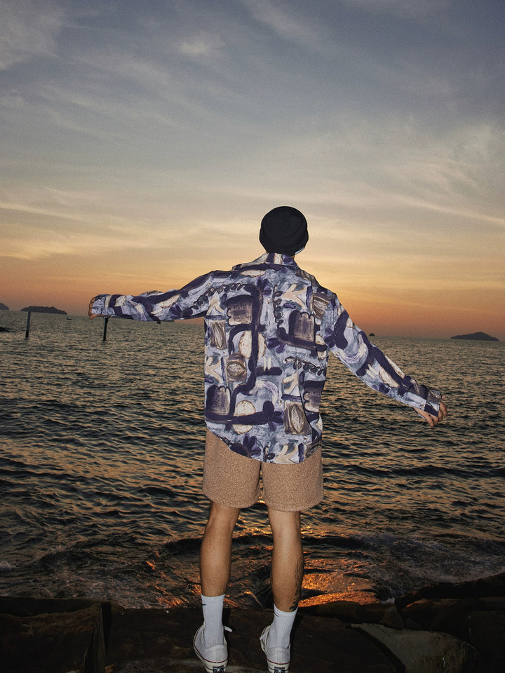 Printed Long Sleeve Shirt
