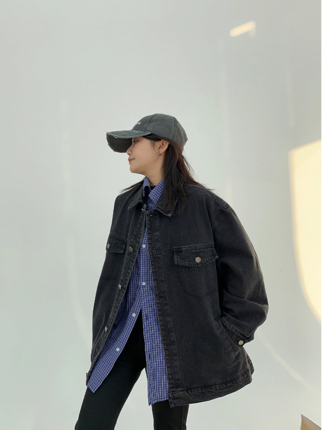 Spliced Denim Jacket