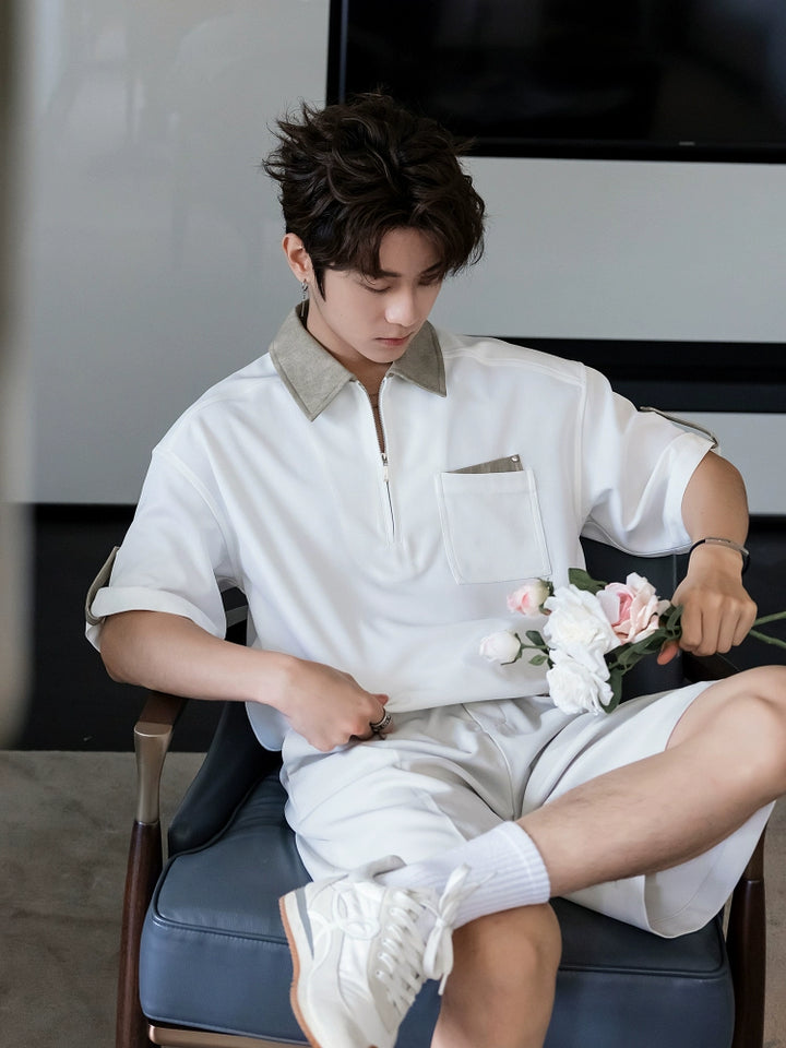 Casual Short Sleeve Polo Shirt