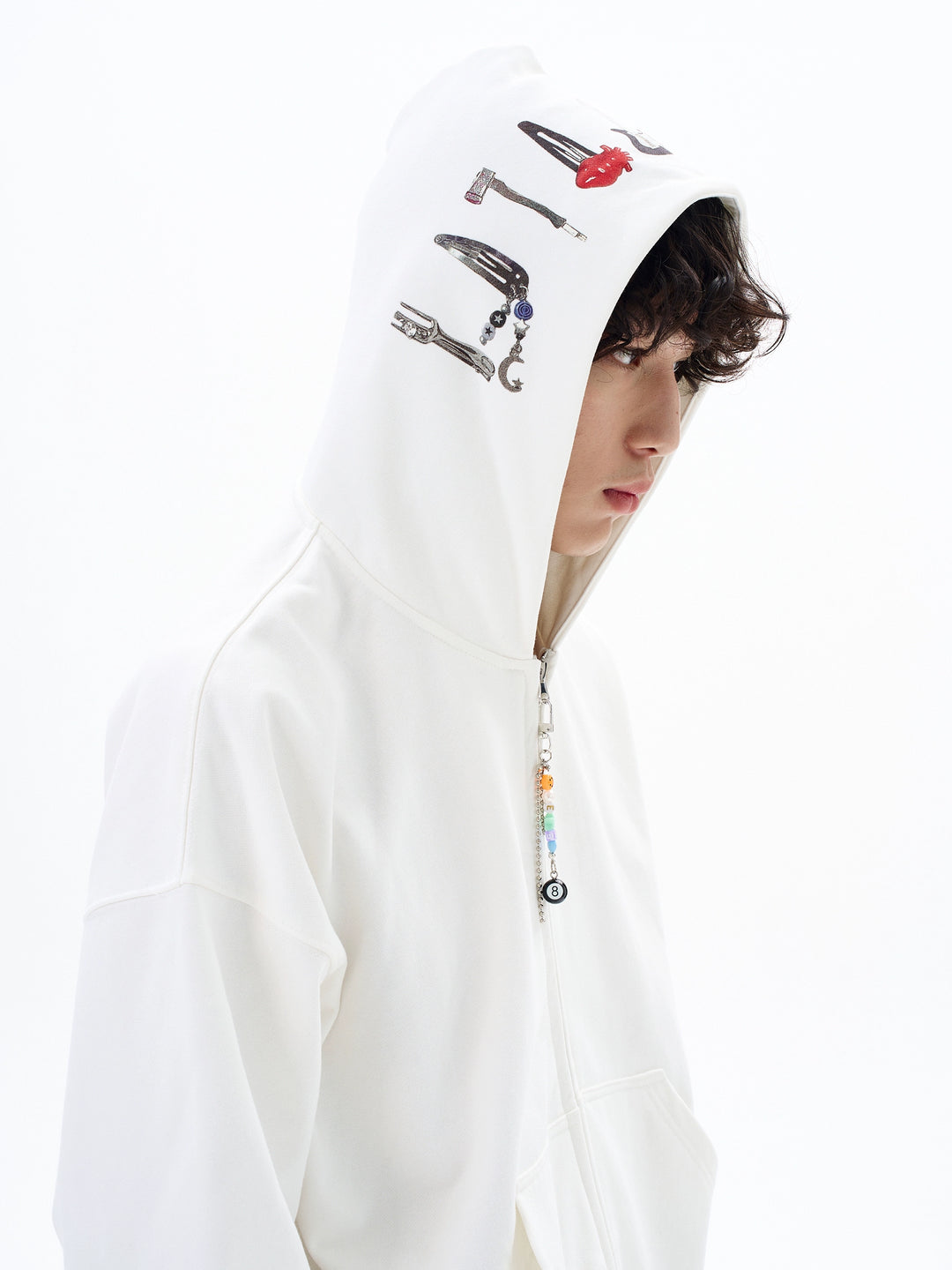 Zip Up Hooded Sweatshirt