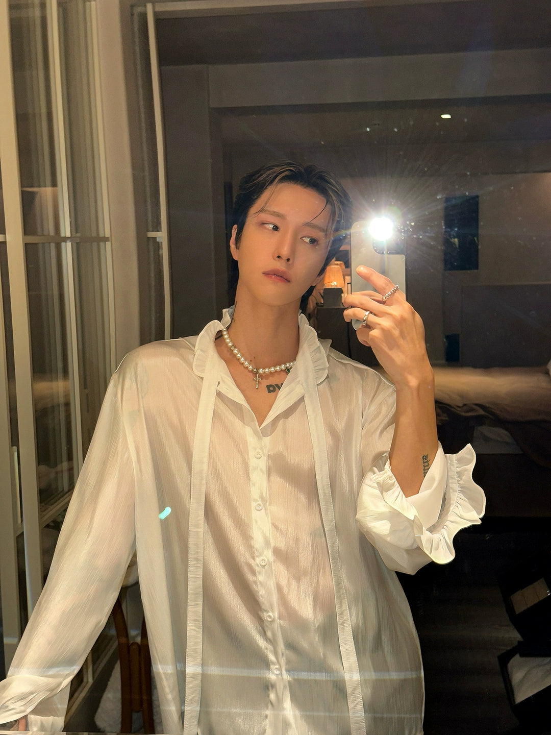 Versatile Loose Solid Color Shirt