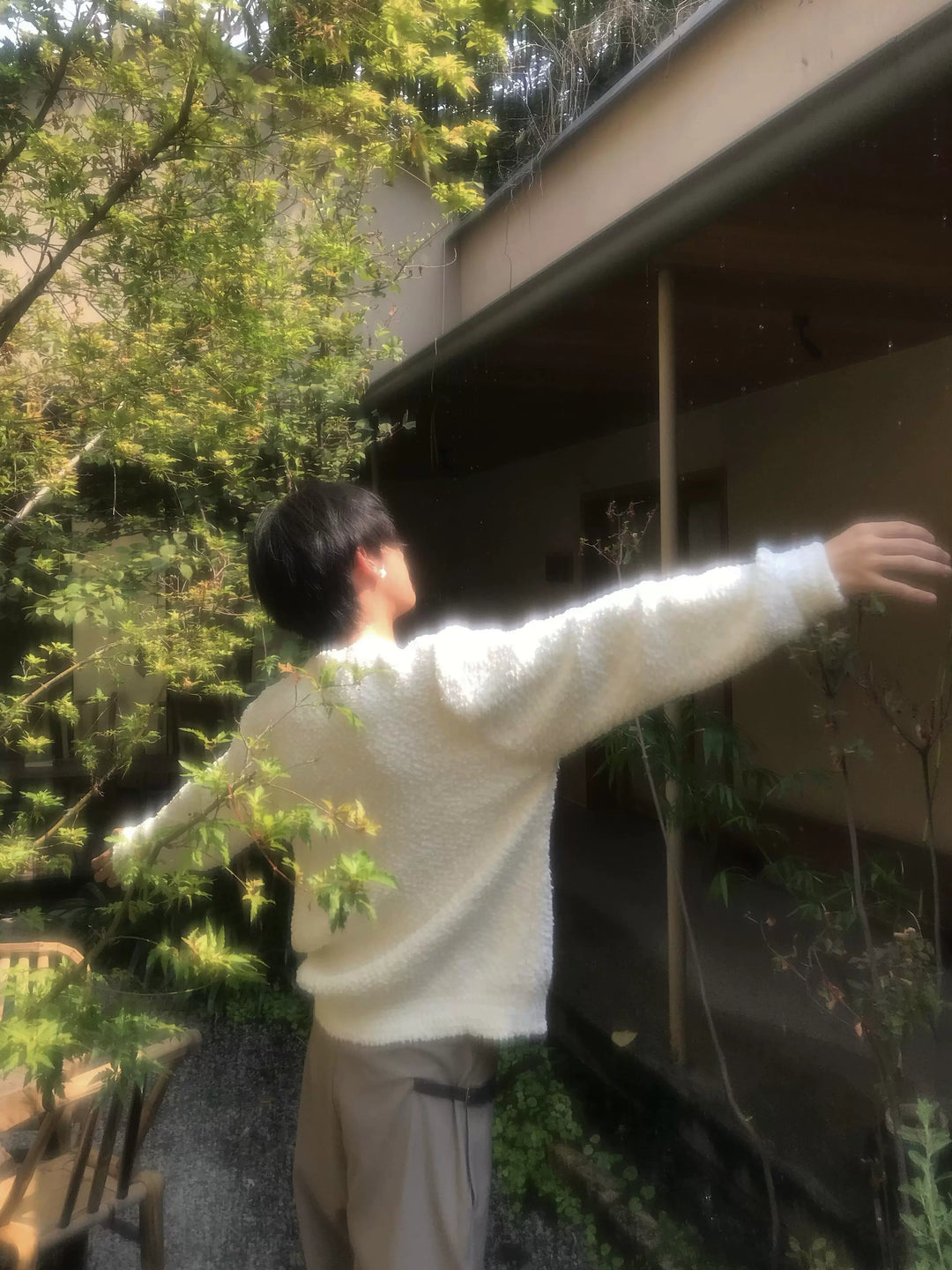 Textured Loose Knit Sweater Pullover