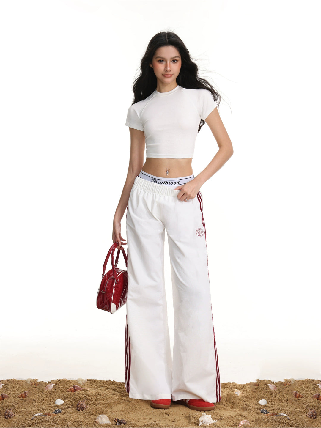 Short Sleeve Fitted Crop Turtleneck Top