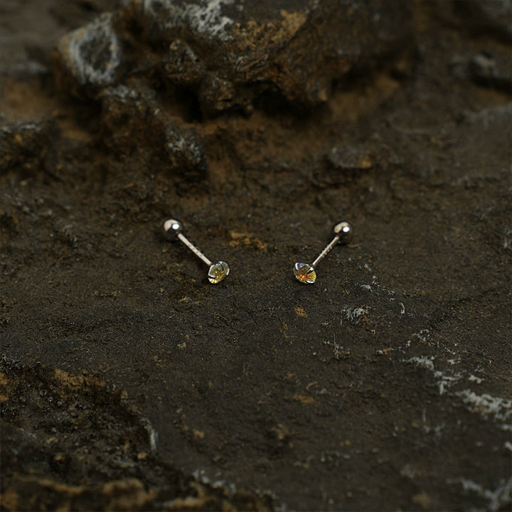 S925 Sterling Silver Simple Stud Earrings