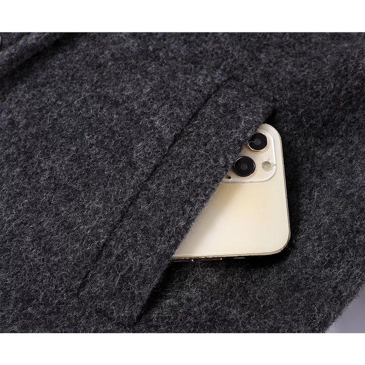 Classic Lapel Short Wool Coat