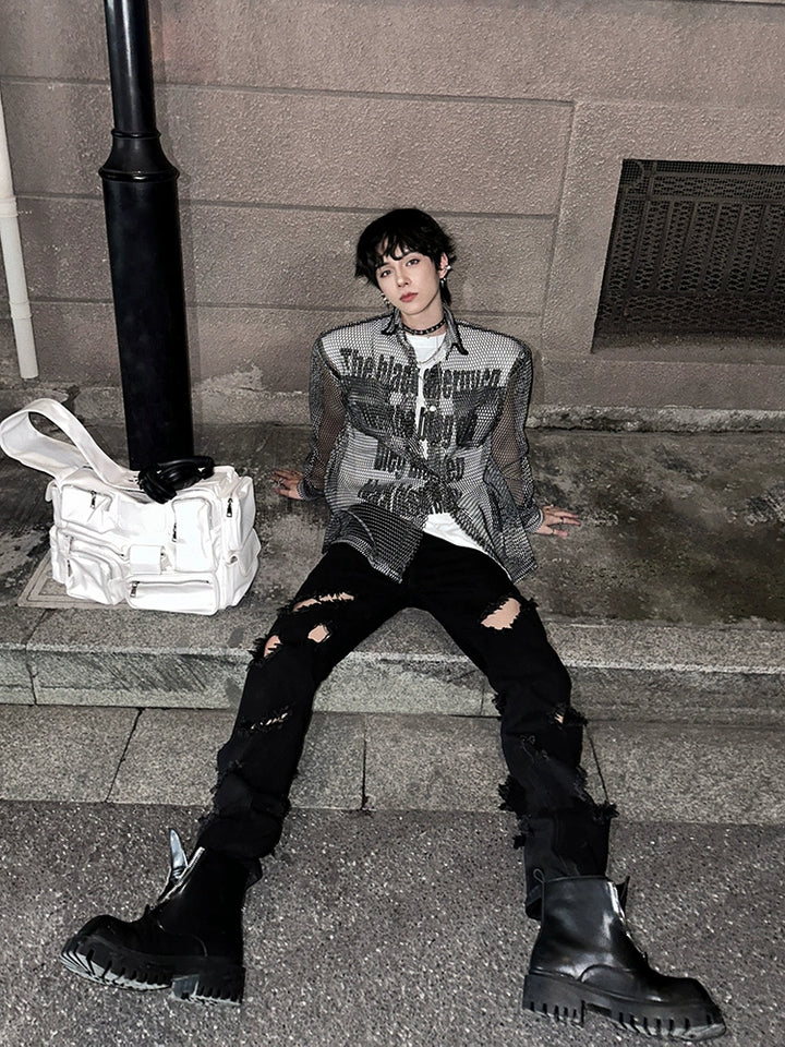 Mesh Long Sleeve Sun Protection Shirt