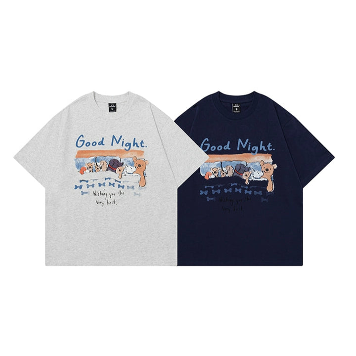 Cartoon Graphic Loose Fit T-Shirt